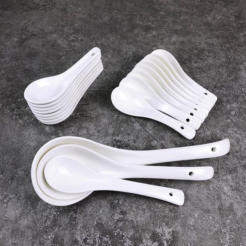 Ceramic Small Soup Spoons