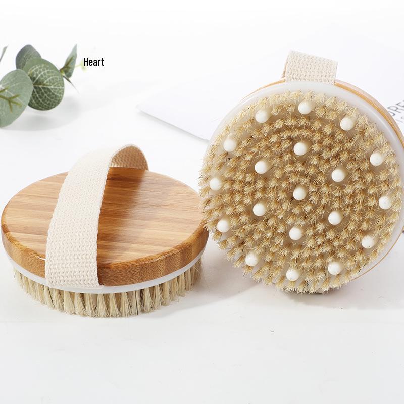 Cross-Border Bristle Massage Bath Brush - Handheld Round Body Brush