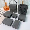 Gray Black Cardboard Jewelry Box Ring Earrings Bracelet Pendant Jewelry Box Gift Packaging Box Jewelry Organizer