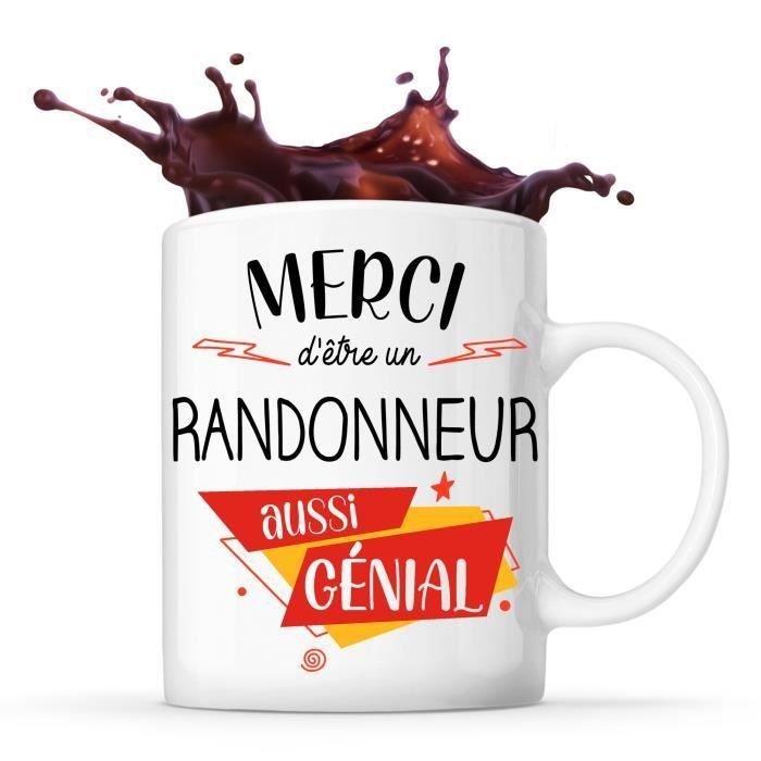 Mug - Thank You - Awesome Hiker - Ceramic - 325 Ml - Dishwasher Safe