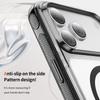 Crystal Clear Magnetic Phone Case With Anti Slip Texture Raised Camera Protection Compatible With iPhone 12 To 17 Pro Max Wireless Charging Support