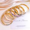 Bracelet Retro Flower Branches Small Opening Enamel Color Bracelet Court Style Simple Design Niche Does Not Fade Accessories