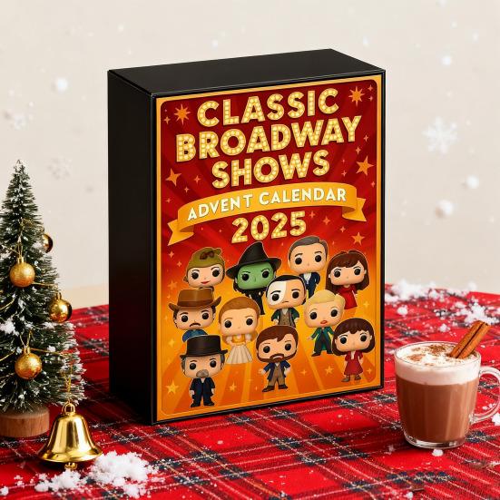 2025 Broadway Shows Advent Calendar 24-Day Countdown Box with Collectible Figurines