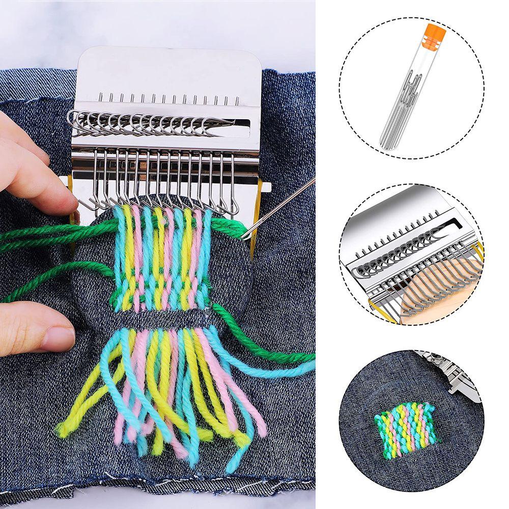 Metal DIY Textile Tools Small Loom Fun Mending Loom Darning Machine Loom Speedweve Type Weave Tool