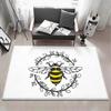 Animal B Bee Floor Mat Eco  Flannel Doormat Non Slip Odorless Indoor Floor Rug Soft Short Plush Home Mat