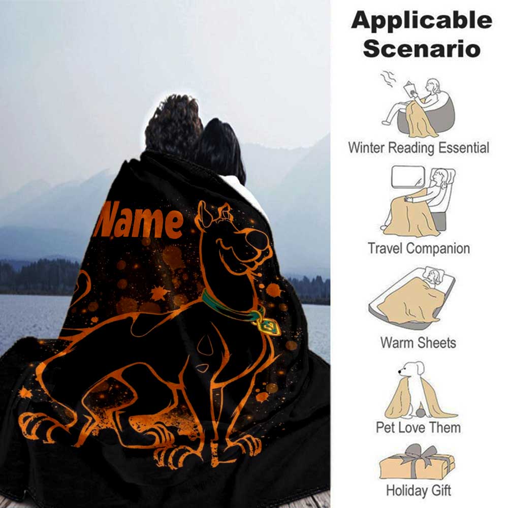 Warner (5) Customize Your Name Blanket Throw Personalized Blanket Ultra-Soft Throw For Sofa Bed Livingroom Chair All-Season Use