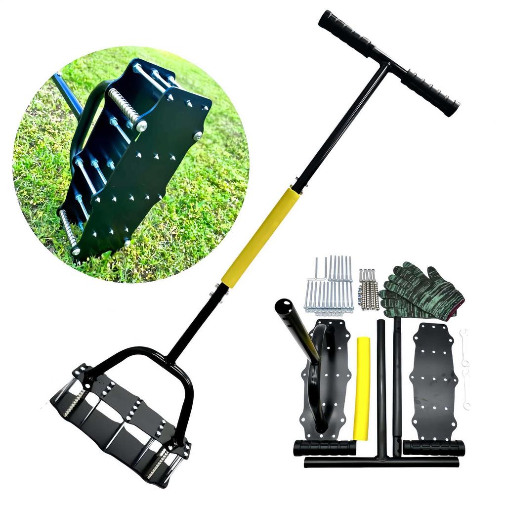 Manual Lawn & Garden Tool for Effortless Aeration and Weeding