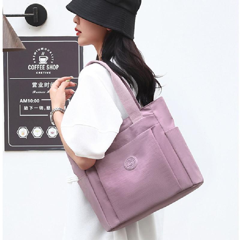 Simple Solid Color Large Capacity Women Casual Tote Bag For Women