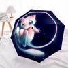Mew Pattern, Automatic Folding Umbrella, Portable and Foldable Design, 8 Ribs, a Christmas or Birthday Gift.