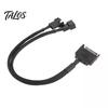 SATA 15Pin to 2 Way 3Pin 4Pin Computer Fan Power Adapter Extension Cable Wire