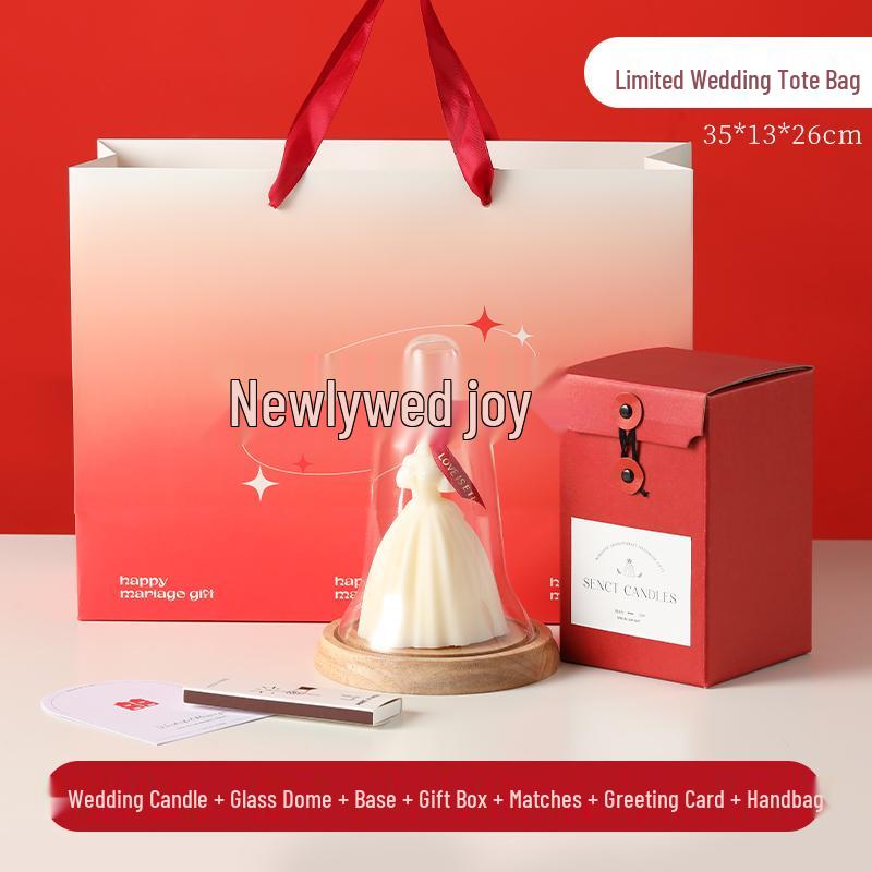 Smokeless White Retro Scented Candle for Weddings & Home Decor