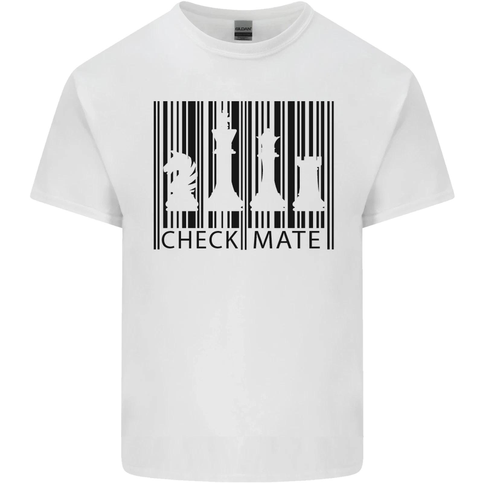 Chess Barcode Player T-Shirt Childrens L