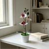 Schmetterlingsorchidee Künstliche Blume Vase Für Haus Garten Dekoration Mit Kunststoffmaterial Für Innen Außen Verwendung
