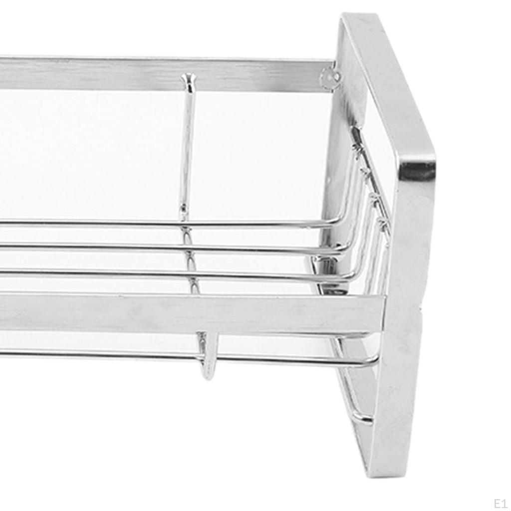 Sink Storage Organizer Kitchen Soap Dispenser 304 Stainless Steel Dish Cloth Hanger