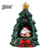 Lighted Resin Ornament Festive Tabletop with Warm Christmas Tree for Desk LED Lights Decor Holiday