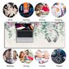 Aesthetics Plant Mouse Pad Flowers Green Leaves Mousepad XXL Soft Natural Rubber PC Desktop Pads Large Gamer Mousemat Table Mat