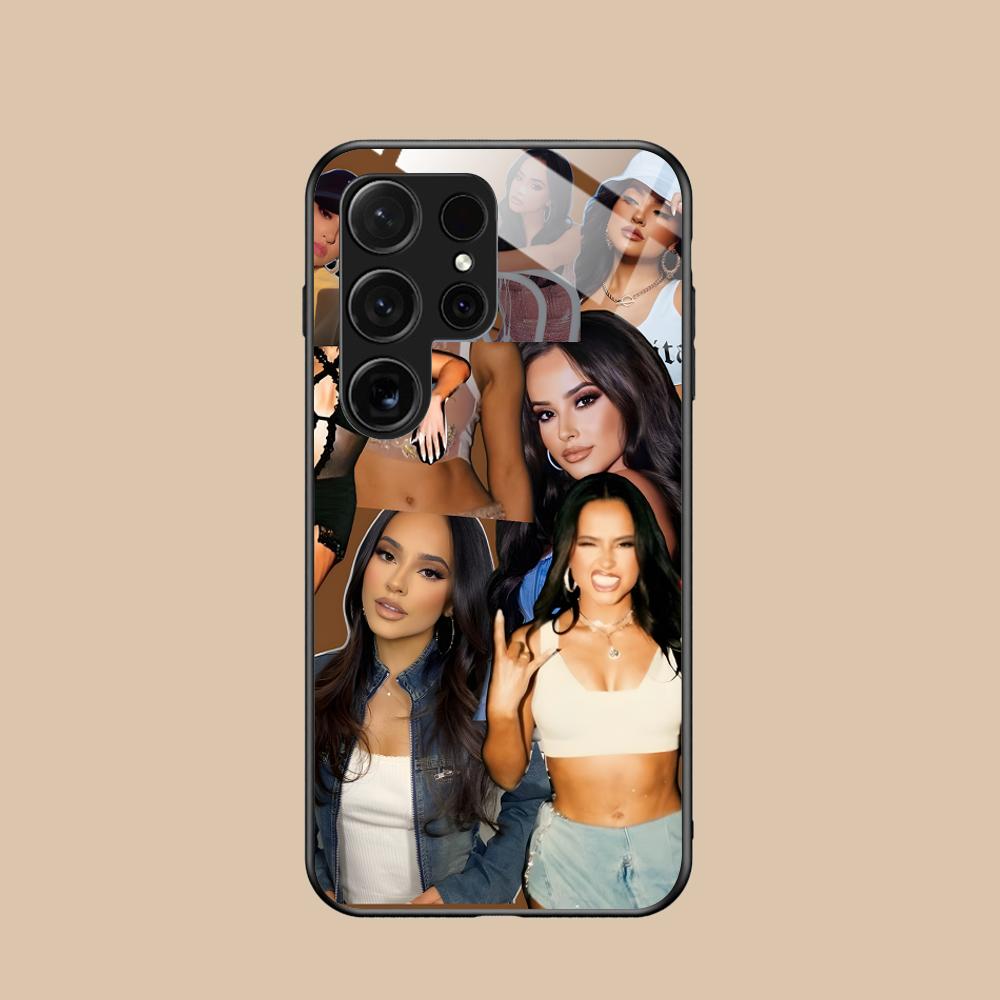 Fashion Becky G Glass Mobile Phone Case for Samsung Galaxy S26 S25 S24 S23 S22 S21 S20 Note20 Plus FE Ultra Colorful Cover