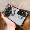 KEYSION Shockproof Plating Phone Case for VIVO V60 5G Clear Soft TPU Glitter Jewelled Swan Kickstand Back Cover for VIVO V60