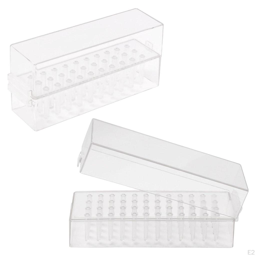 Bit Holder Dustproof Practical Accessories Storage Durable Safe Clearly Organizer Stand Case for