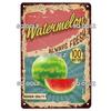 Fruits Metal Sign Bar Wall Decoration Tin Sign Vintage Metal Sign Vegetables Painting Plaques Art Fruit Poster