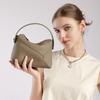 Top-grade Cowhide Leather, Premium Quality, 25 New Geometric Mini Genuine Leather Pillow Bag, Shoulder, Crossbody, and Handbag for Women