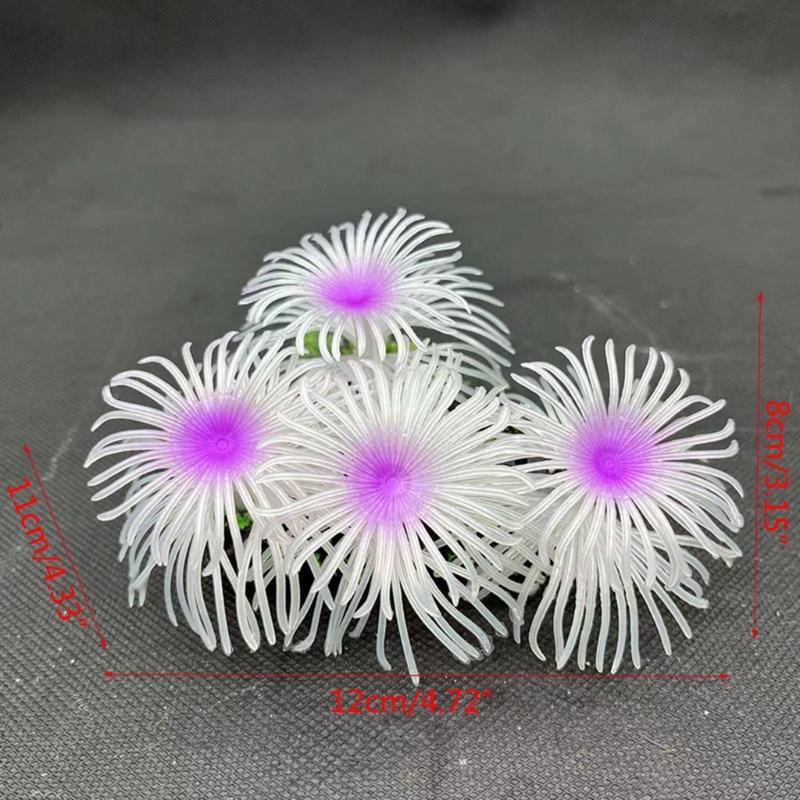 Aquarium Colorful Soft Coral Craft Set Sea Creature Terrarium Habitat Aquarium Underwater Artificial Plant Reef