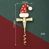 Christmas Alloy Wine Bottle Opener Bear Puppy Shape Red Pourer Xmas Kitchen Red Wine Openers Party Table Decoration Tools
