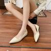 Professional shallow single shoes women's 2025 new versatile inner height-increasing women's shoes summer breathable and comfortable soft-soled casua