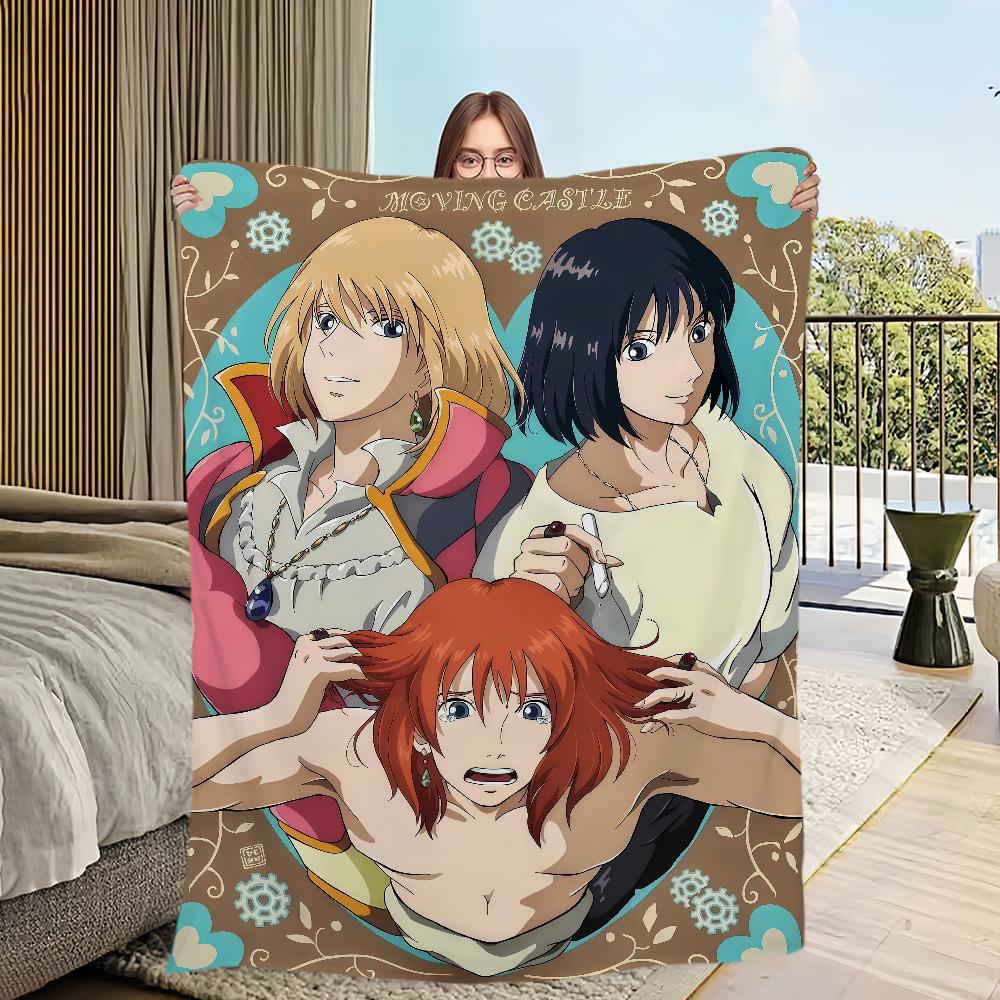 Flannel warm comfort style  romance soft plush blanket retro for sofa Japanese living room Classic office bedroom travel gift