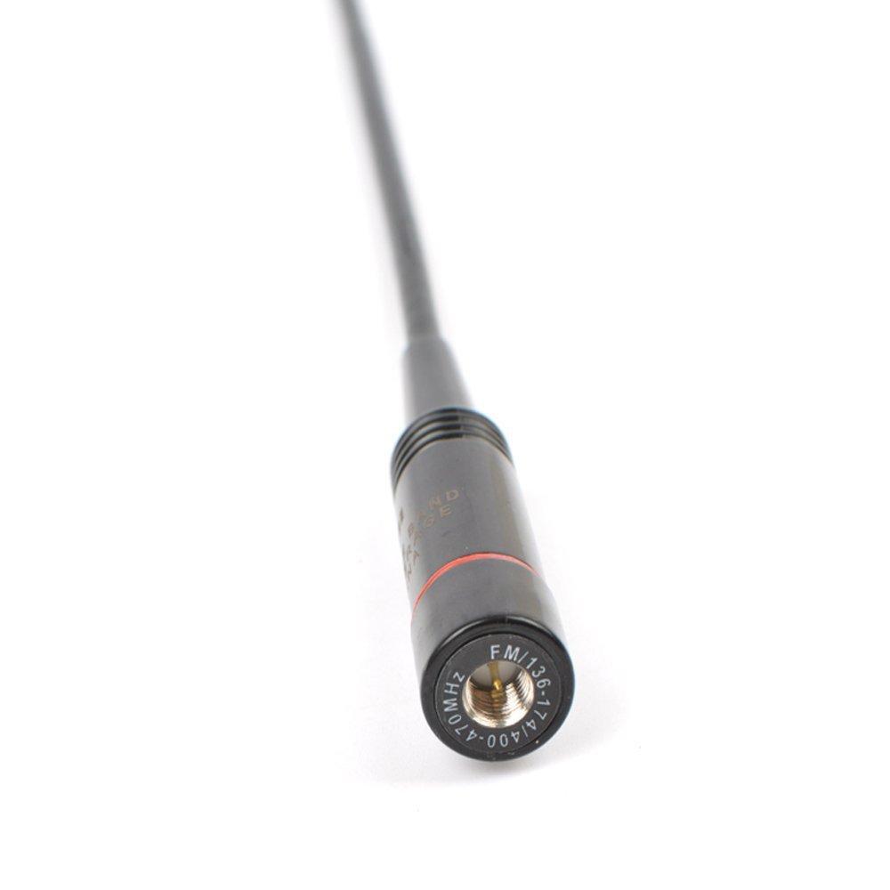 144430MHz & Wideband Reception Compatible VHFUHF SMAP Connector Flexible Handheld Antenna NA-772 Compatible with YAESU, KENWOOD, and ICOM Radios