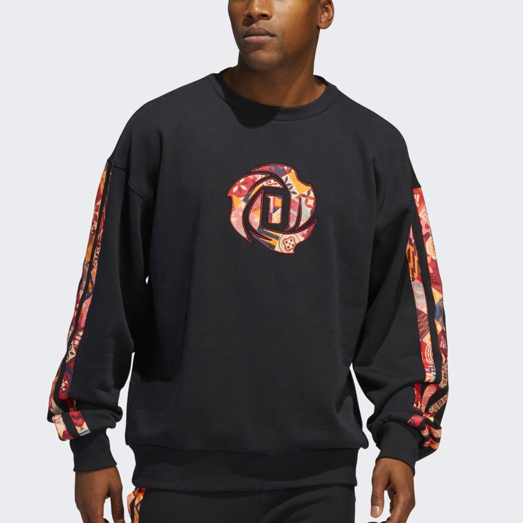 adidas Year Of The Tiger Limited Edition Print Basketball Sweatshirt Men Tops Black HD7934