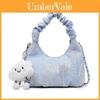 Canvas Shoulder Bag For Women With Chain Detail Perfect For Daily Casual Use