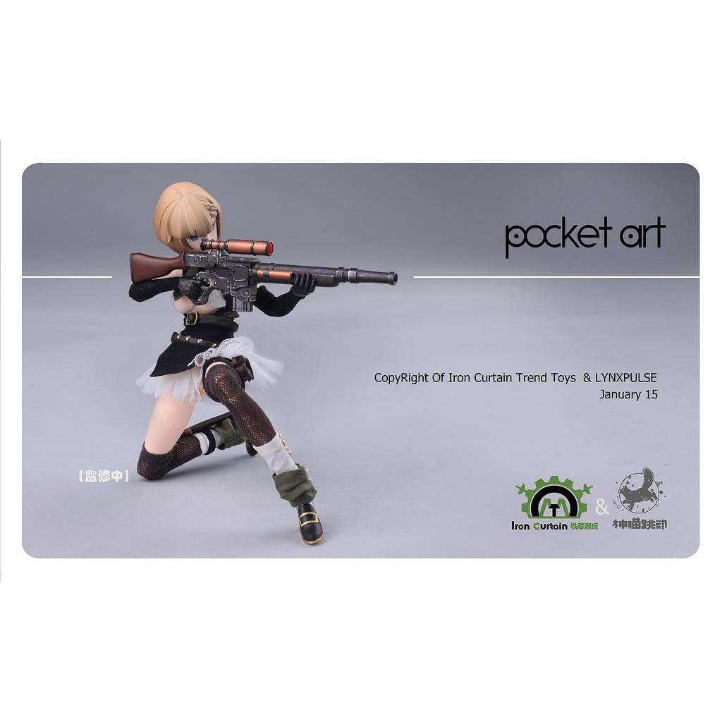 LYNXPULSE POCKET ART Series PA001 Emilia 1/12 Scale PVC&ABS Cloth Painted Action Figure