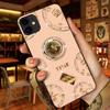 Glitter Diamond Ring of Stand Holder Telefonvesker Elegant blomsterdesign for iPhone 6 7 8XR 11 Pro Max/Huawei P20 P30 P40/Samsung S20/Xiaomi Redmi 8A