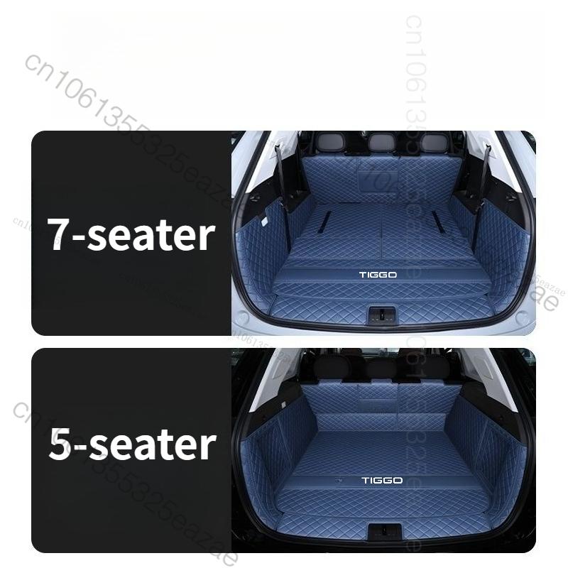 For Chery Tiggo 9 CSH PHEV 2025 2026 CAR Trunk Mat Car Leather Waterproof Floor Mat Car Styling Accessories Fully Sur
