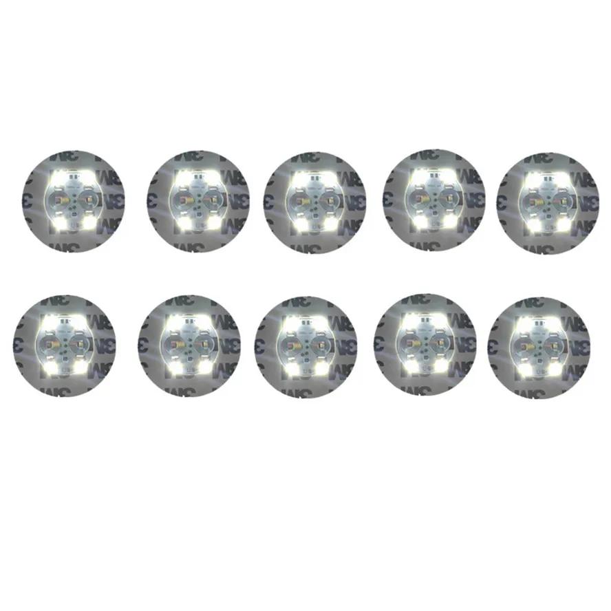 1-40PCS Battery Powered LED Coaster 3 Modes with Wine Glass Mat Cup Pad Sticker Bottle Drinking Club Bar Party Decor Night Light