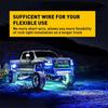 4X 10FT 4Pin LED Rock Light Extension Cable Connectors Male Female Waterproof