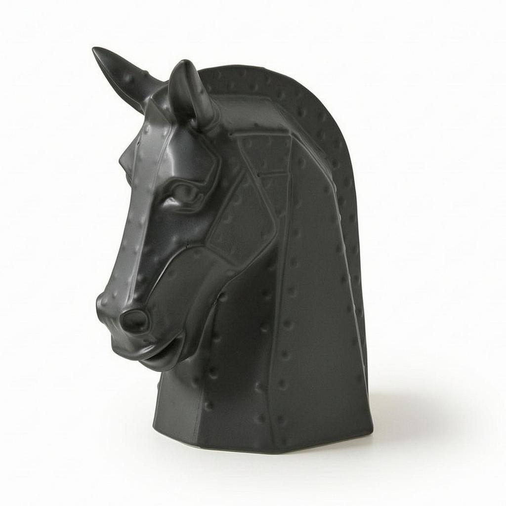 Horse Head Tissue Box Modern Ornament Stylish for Vanity, Office Desk