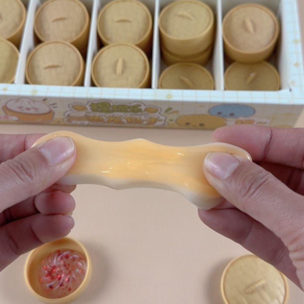 Soft Cute Mini Dumplings Squishy Food Shape Fidget Sensory Toy Squishy Crystal Bun Party Favors