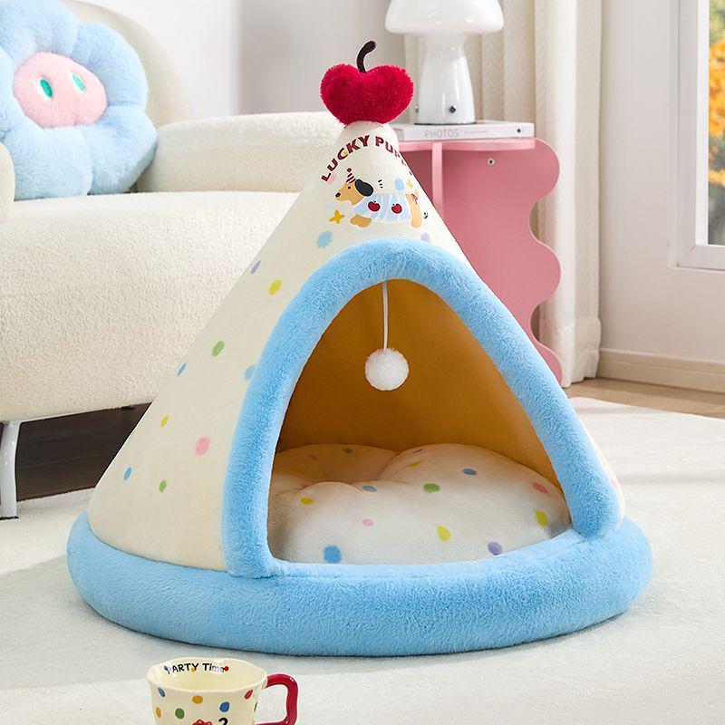 Four Seasons Enclosed Cat Nest Tent: Universal Pet Villa & Bed