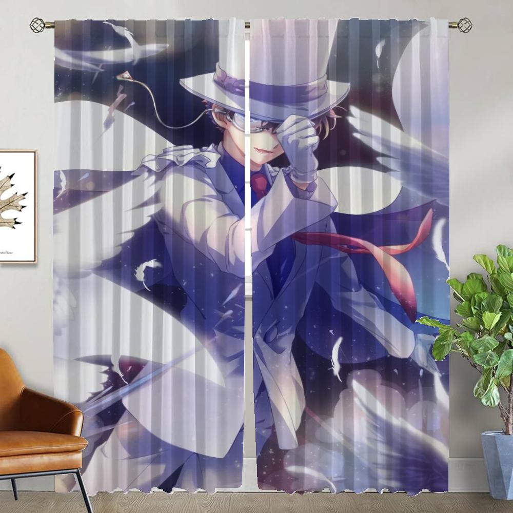 

Kaitou Kiddo Blackout Curtain for Room 2 Panel Kitchen Curtains Shades Home Interior Curtains Halloween Decoration Partition W50xH70cmx2pcs-CL