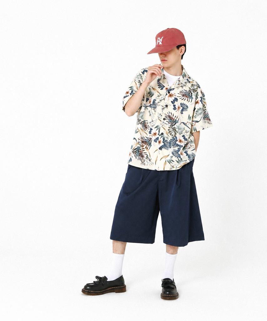 ROCKPSYCHO Poly Bermuda Shorts Navy