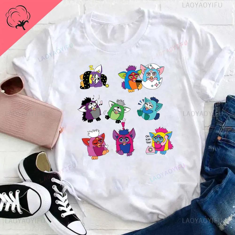 Furby Twilight Volturi New Moon Aro Caius Marcus The Volurby Funny Cartoon Classic Cotton T-Shirt  Tee Graphic T Shirts cotton