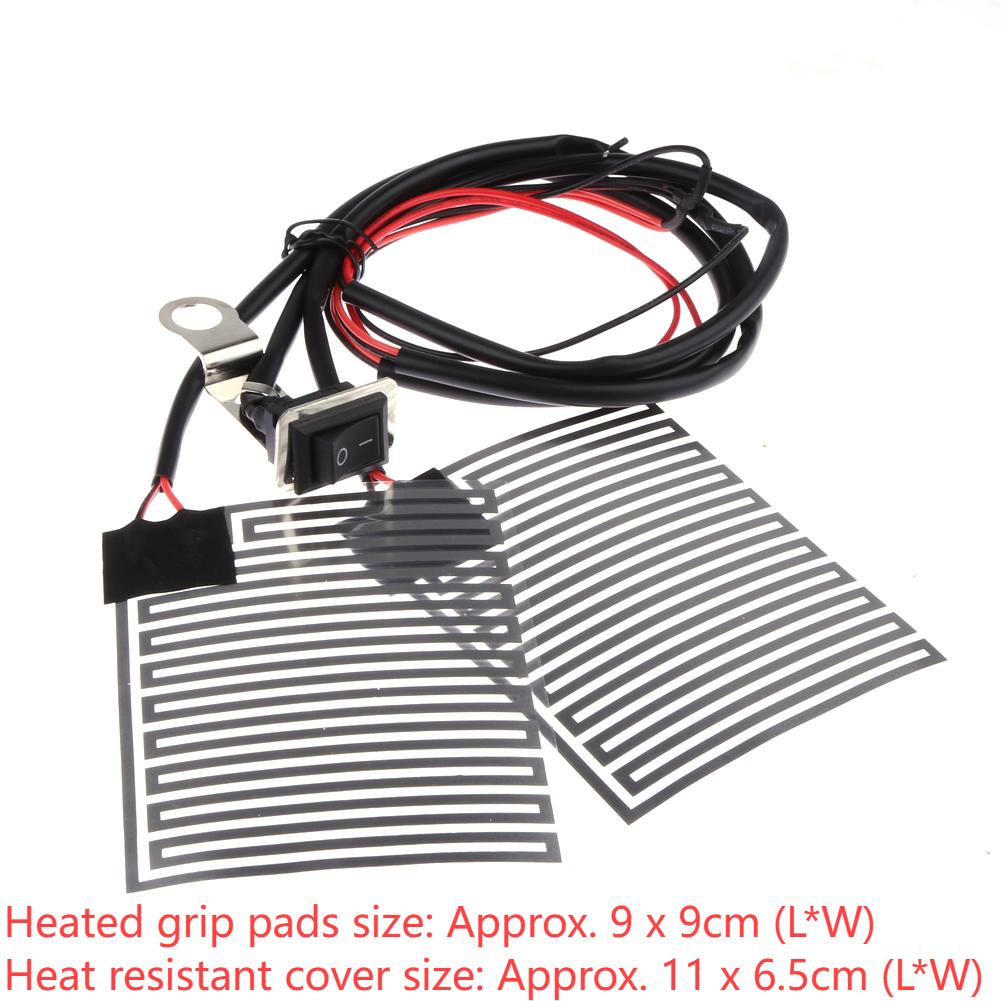 

Новый 12 В 10 Вт электрический подогрев руля ручки скутера мотоцикла универсальный руль электрический подогрев ручки комплект для ремонта руки набор