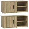 819443 vidaXL TV Units 2 Pcs Sonoma Oak 80x31.5x36 Cm Engineered Wood