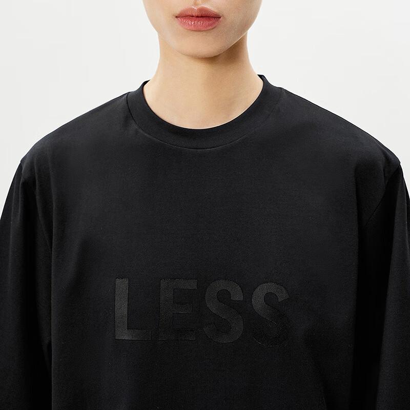 LESS 2025 Spring Cotton Loose Fit Crew Neck T-Shirt