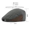 Hat Stitching Beret Men British Forward Cap Large Size Cap Women Peaked Cap