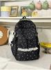 Schoolbag lavender stars surround lace lace polka dot schoolbag gentle and sweet wind early high school student high value backpack