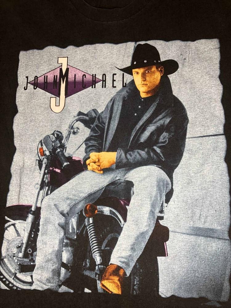 Черная Классическая Унисекс Футболка с Логотипом Тура John Michael Montgomery S-5XL 1J0319 Унисекс Футболка XL