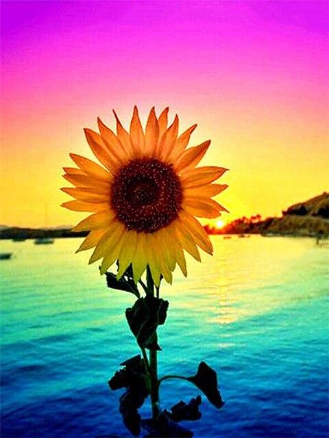 5D DIY Diamond Painting Sunflower Blackboard Cross Stitch New Arrival Diamond Embroidery Flower Handicraft Home Decor